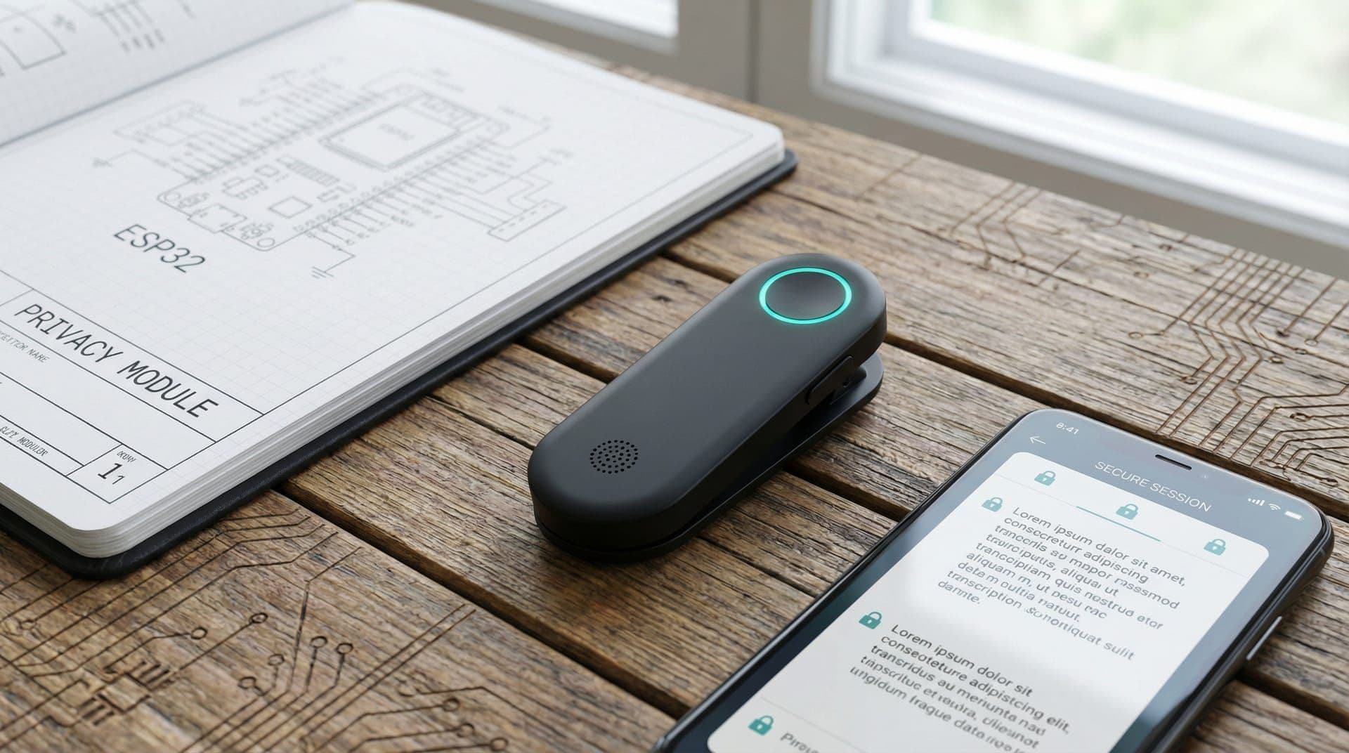 Privacy-First Wearable AI: On-Device Voice Capture